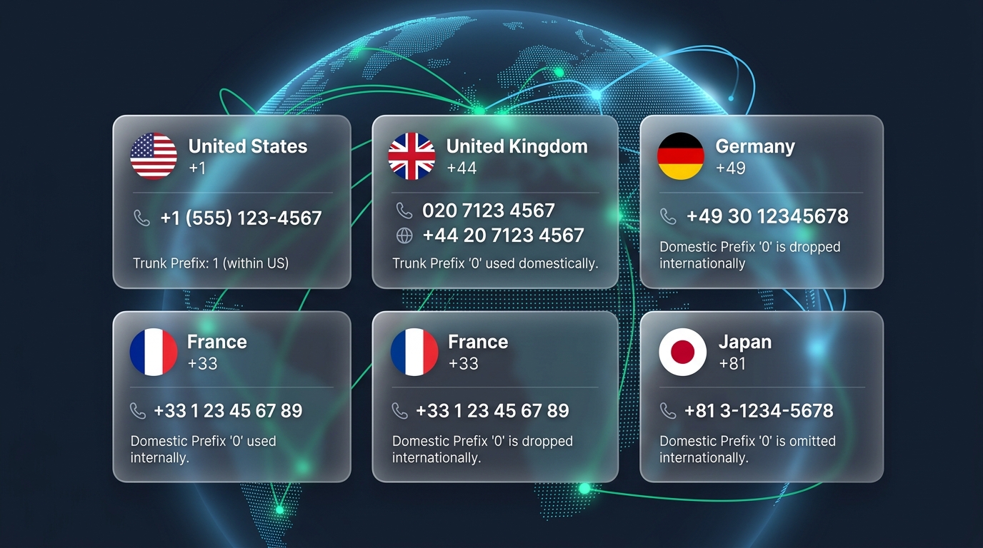 Phone Number Formats by Country: A Quick Reference for Developers